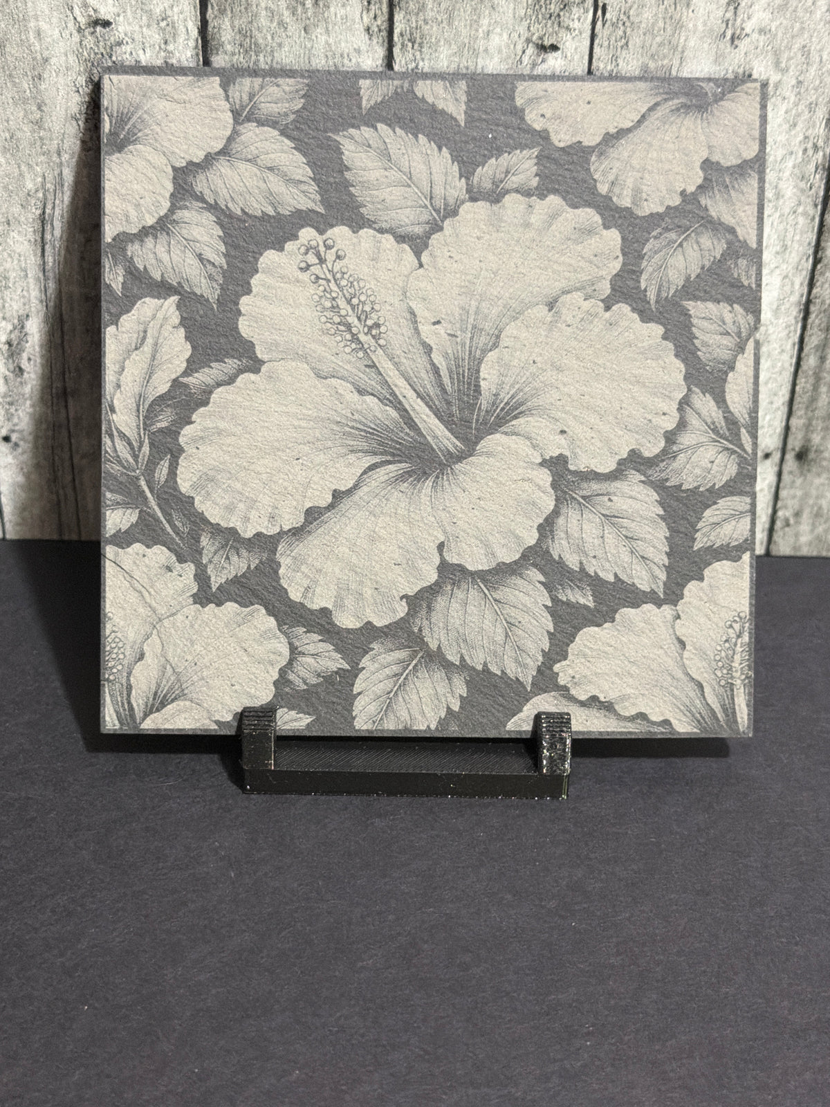 Hibiscus Flower Slate Coasters Item # 01021828