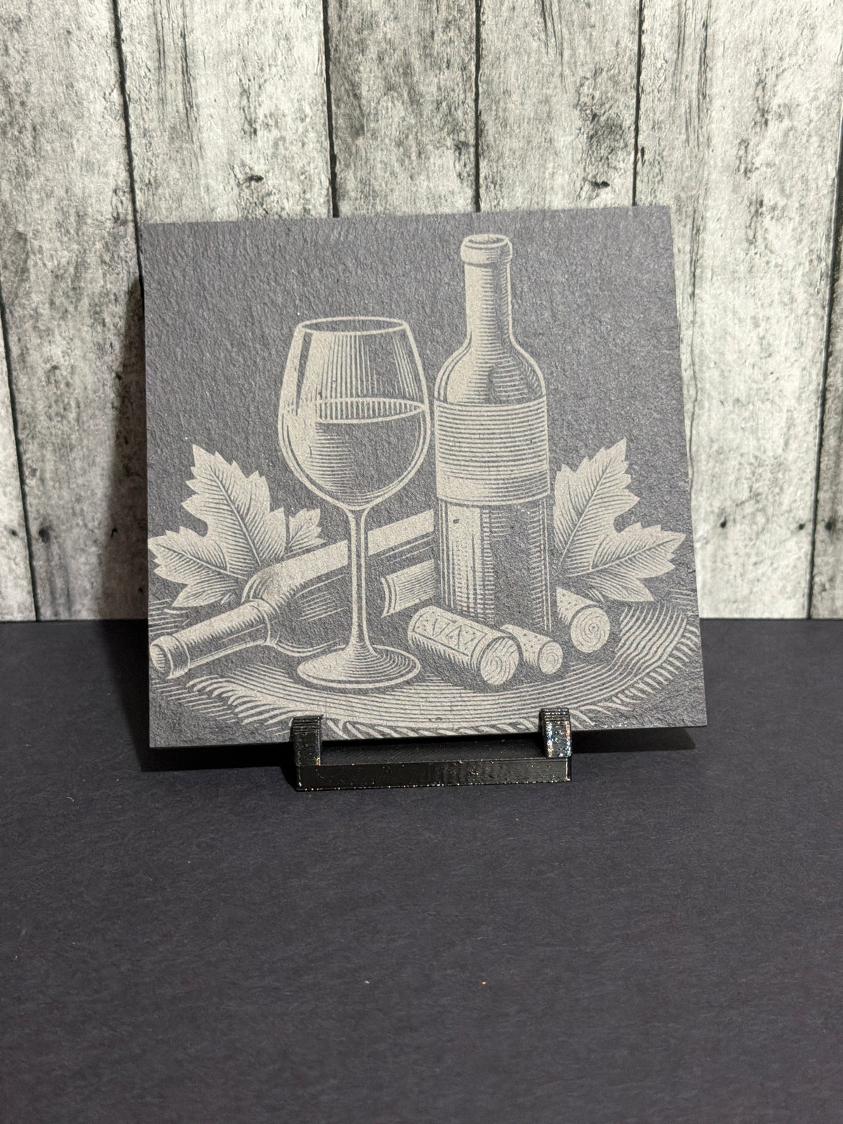 Wine BottleDesigns Slate Engraved Coasters Item # 67131134