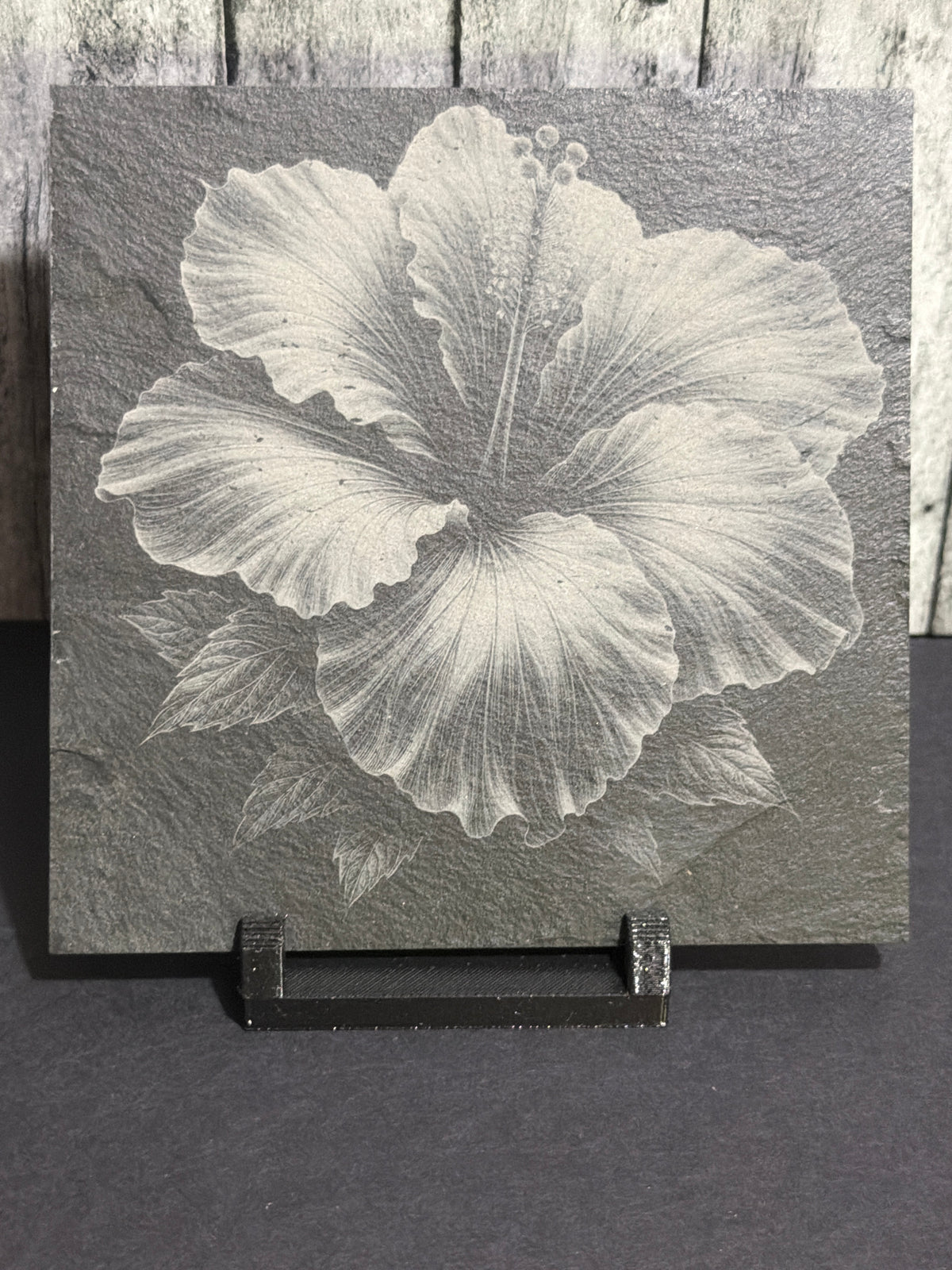 Hibiscus Flower Slate Coasters Item # 01021828