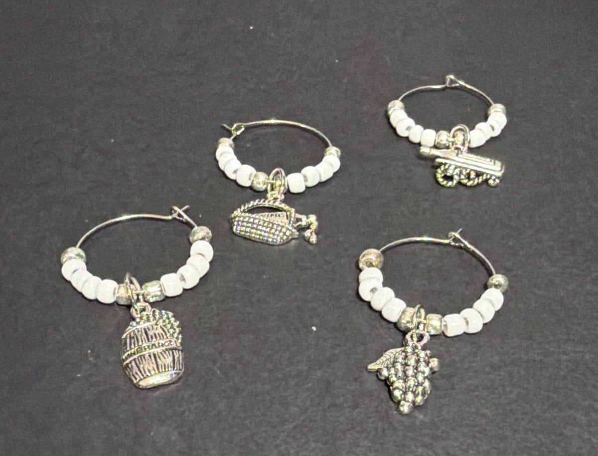 Wine glass charms