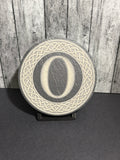 Custom Monogram Slate Coasters with Holder