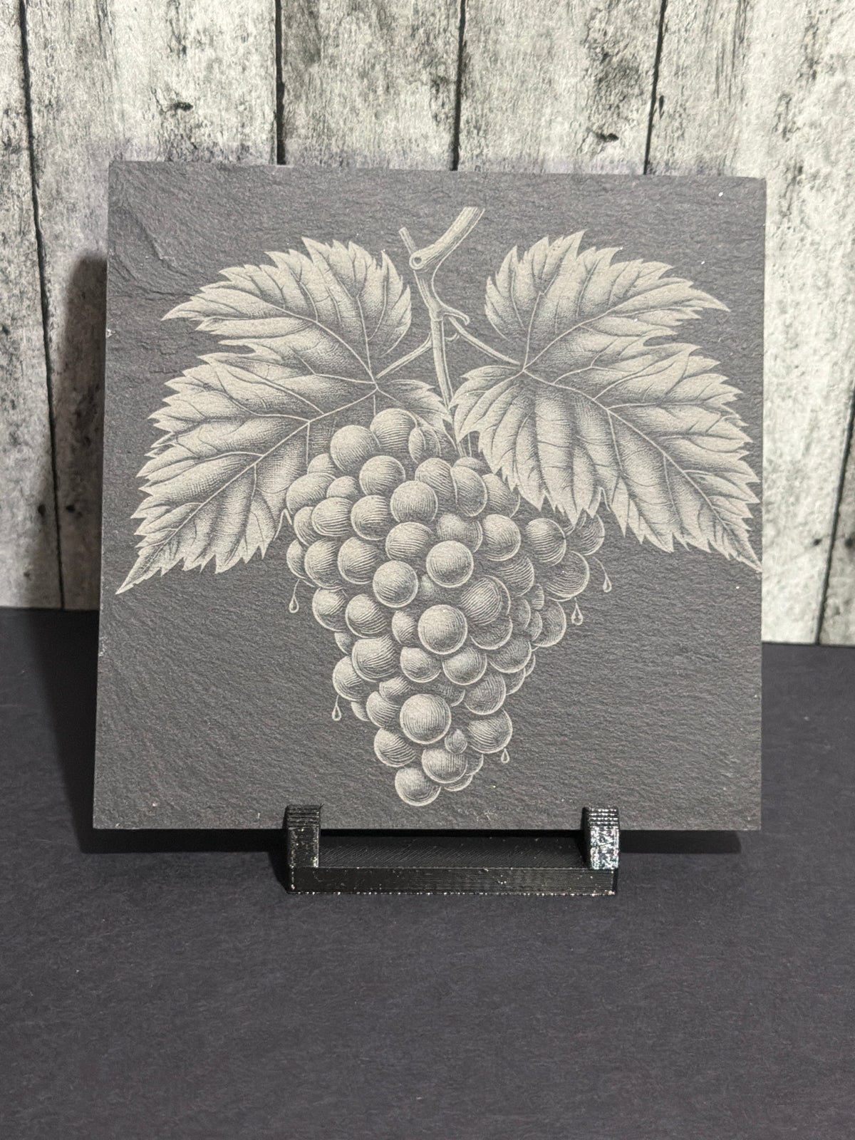 Vineyard Grape Slate Engraved Coasters Item # 12238076