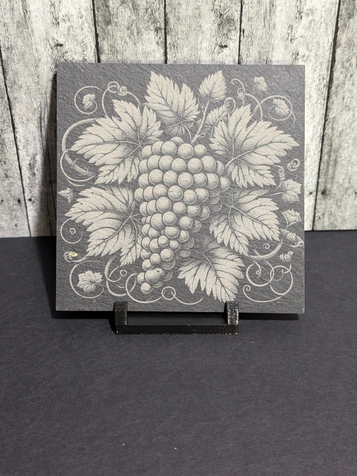 Vineyard Grape Slate Engraved Coasters Item # 12238076