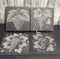 Vineyard Grape Slate Engraved Coasters Item # 12238076