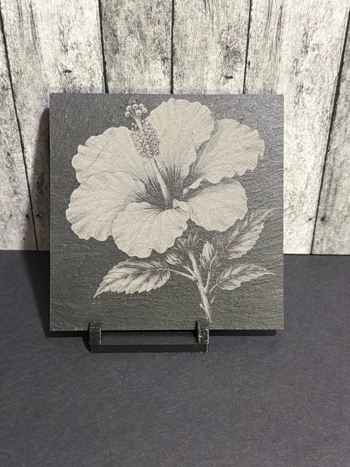 Hibiscus Flower Slate Coasters Item # 01021828