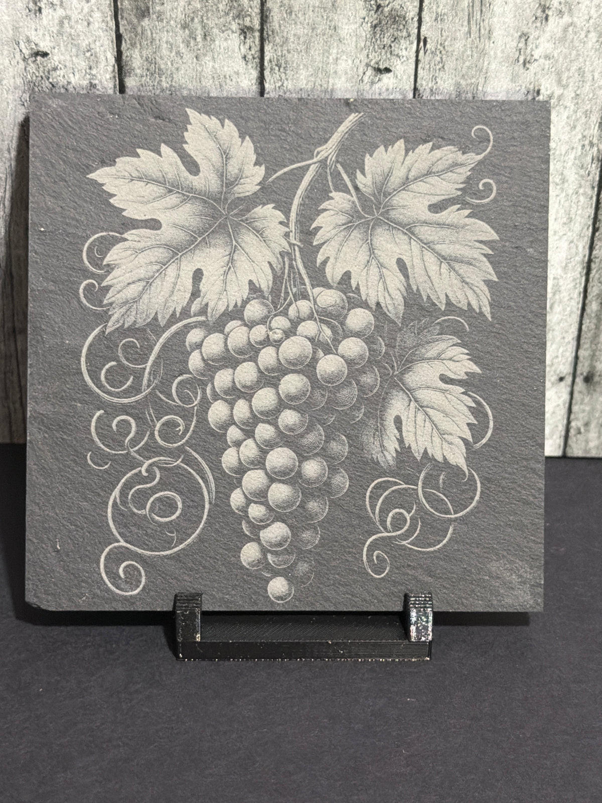 Vineyard Grape Slate Engraved Coasters Item # 12238076