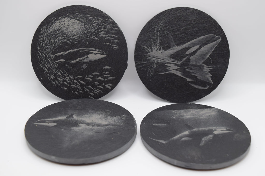 ORKA THEMED SLATE COASTERS