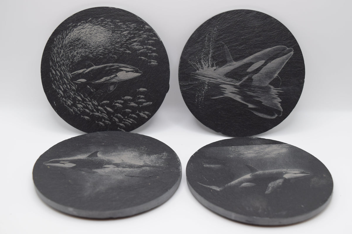 ORKA THEMED SLATE COASTERS