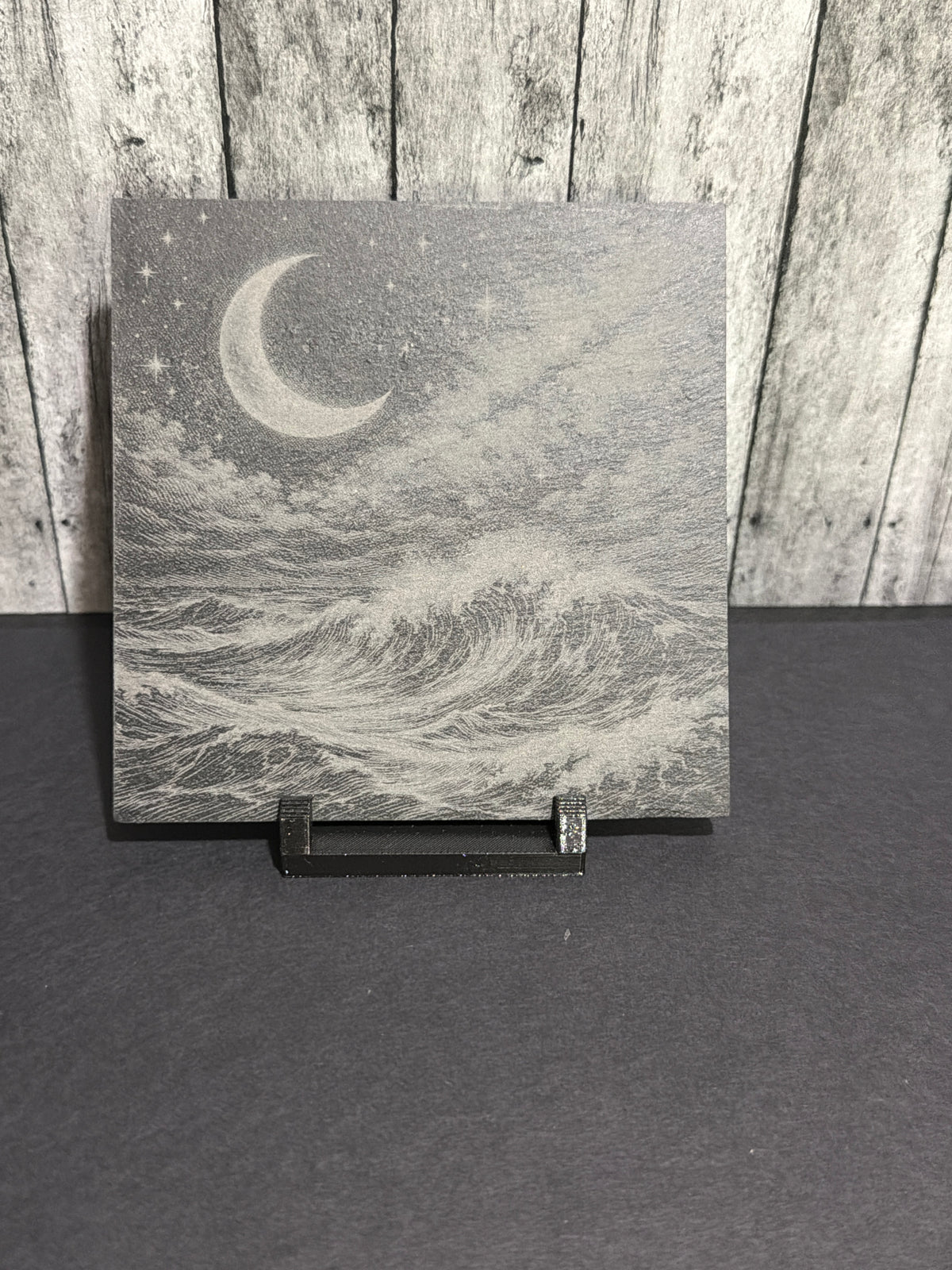 Night View Beach Slate Engraved Coasters Item # 01020305
