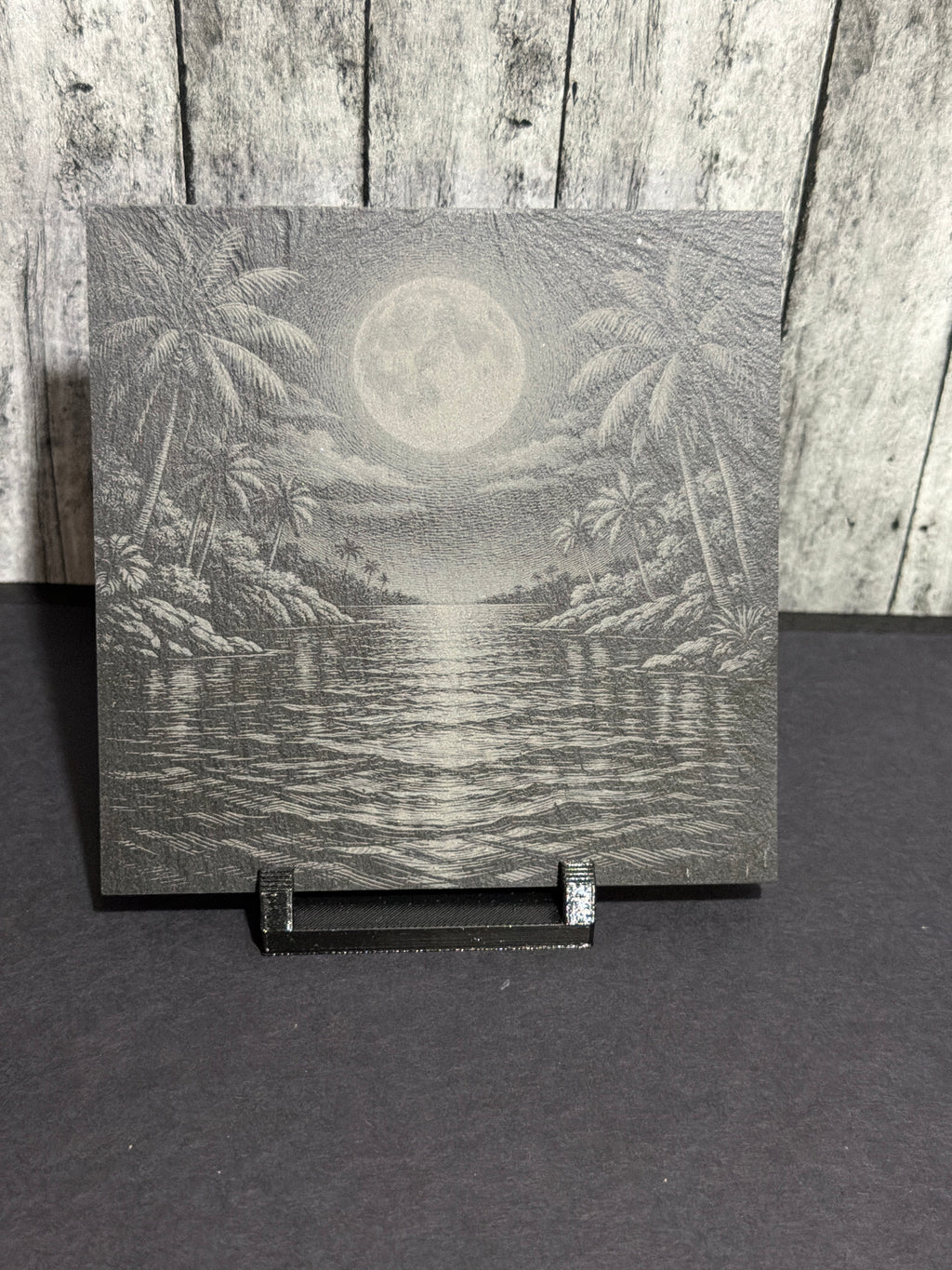 Night View Beach Slate Engraved Coasters Item # 01020305