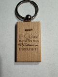 Wooden Key Chain Chains Custom Engraving