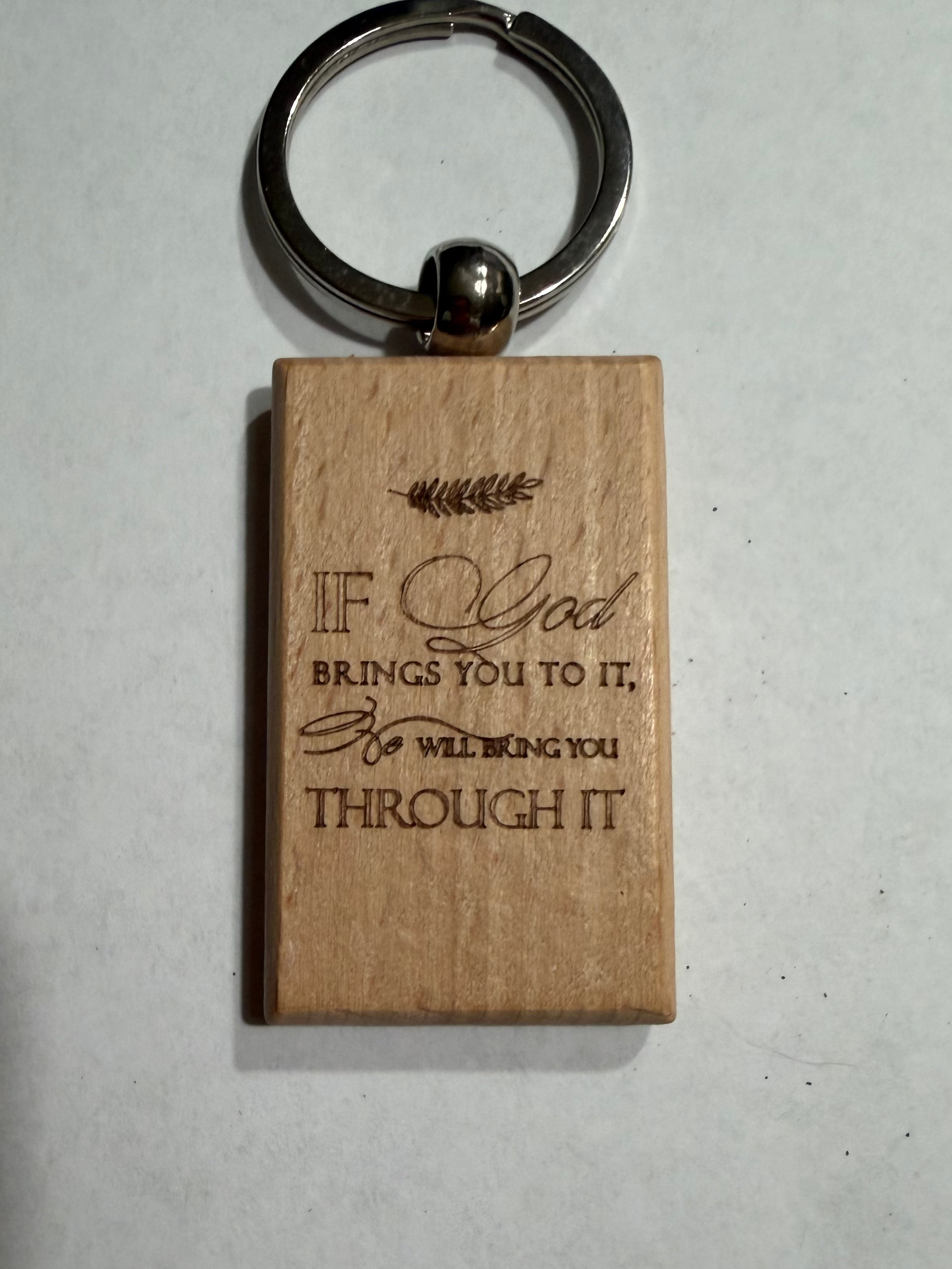 Wooden Key Chain Chains Custom Engraving