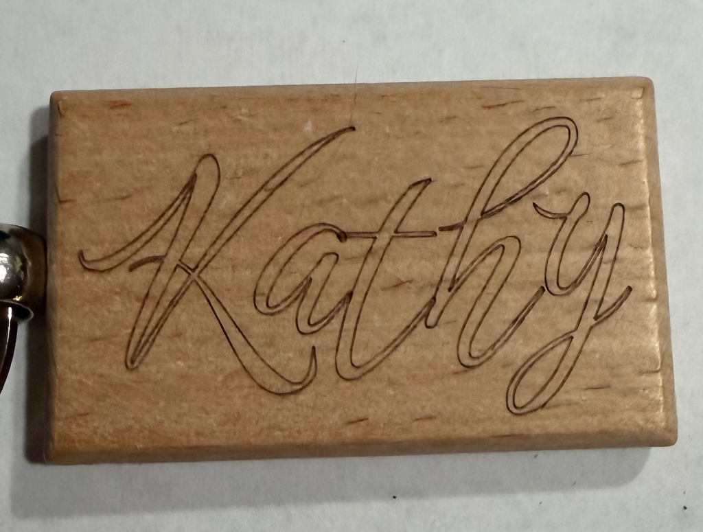 Wooden Key Chain Chains Custom Engraving