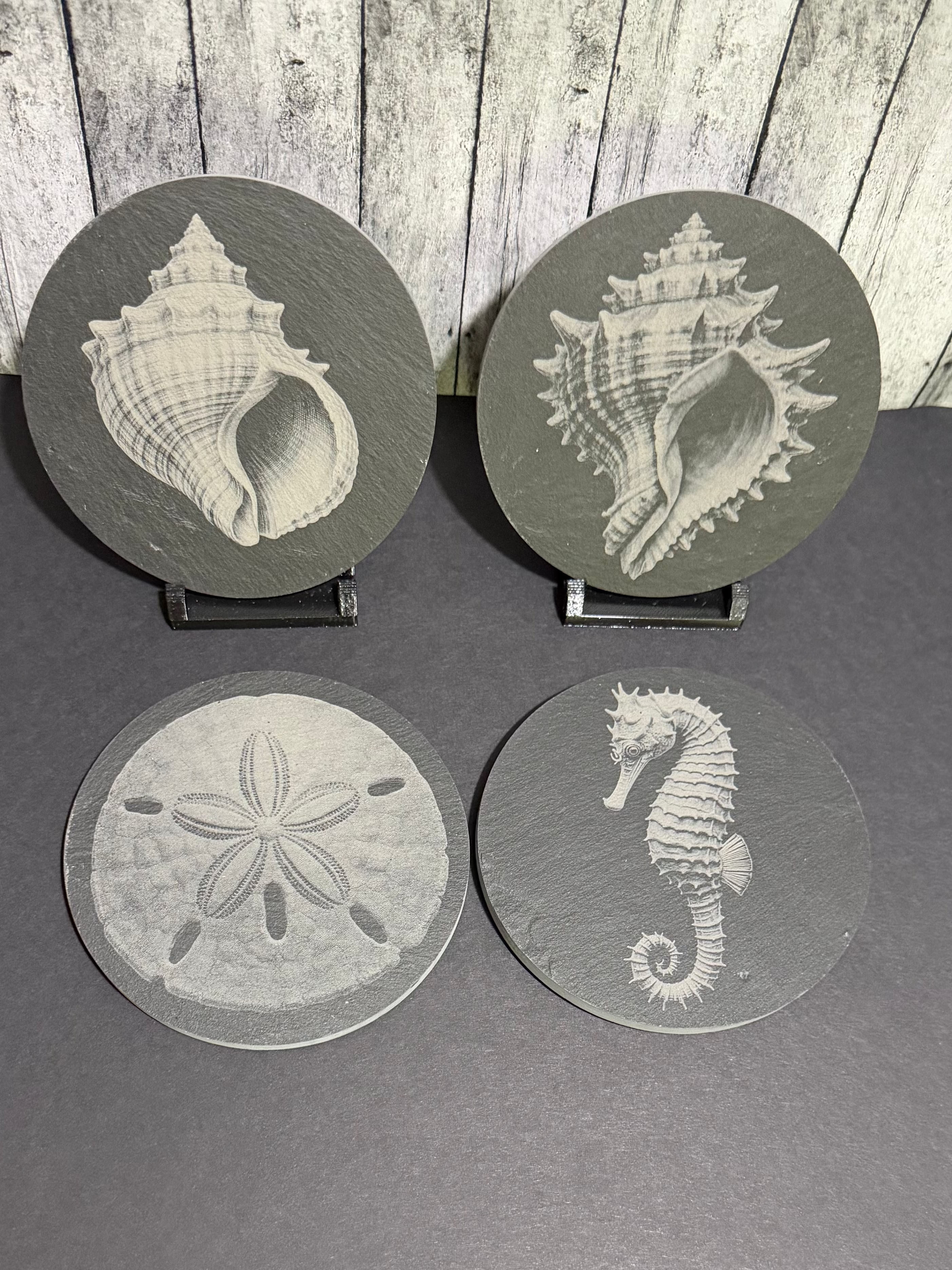 Slate Ocean Themed Coasters Item# 03293233